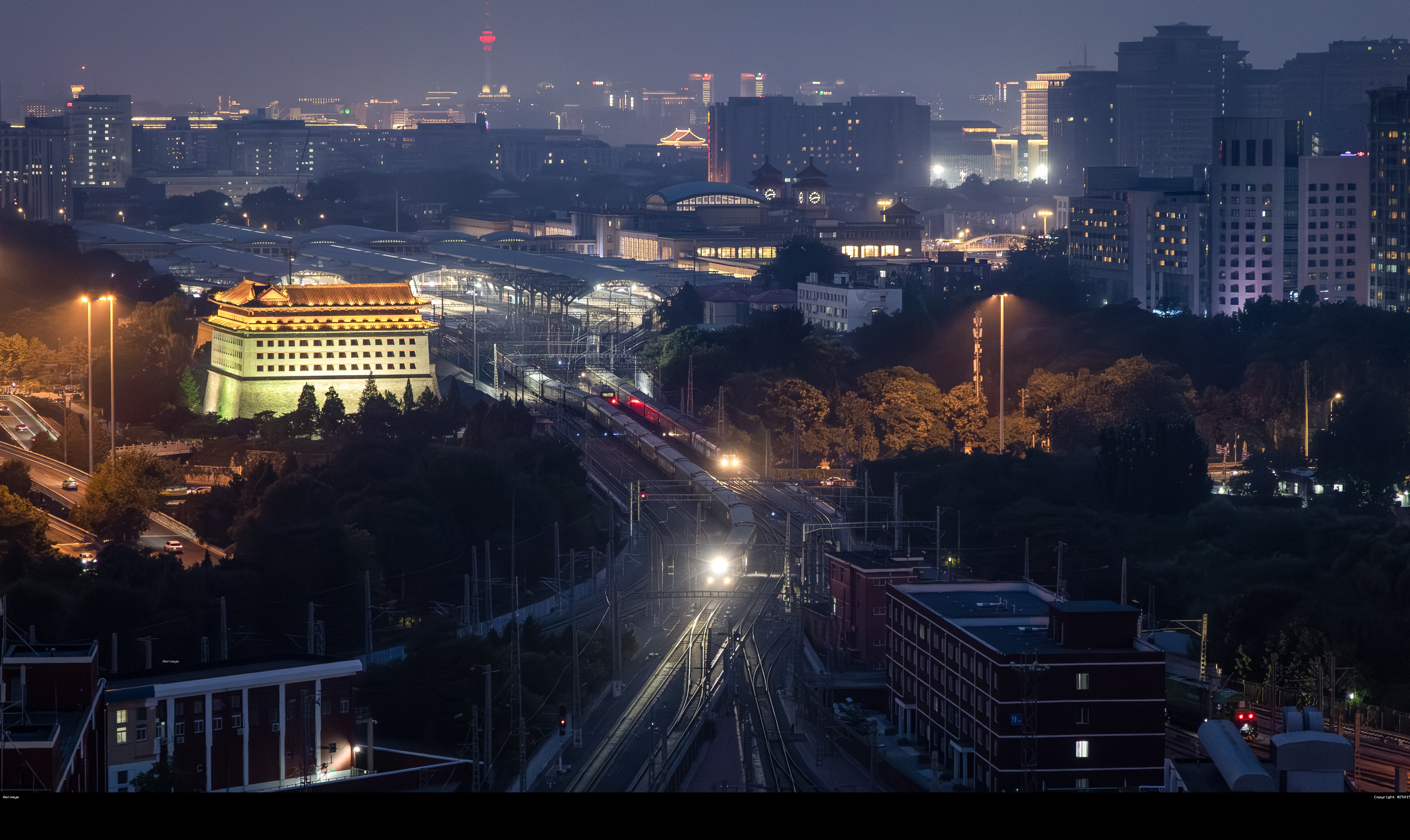 古城北京城与铁路