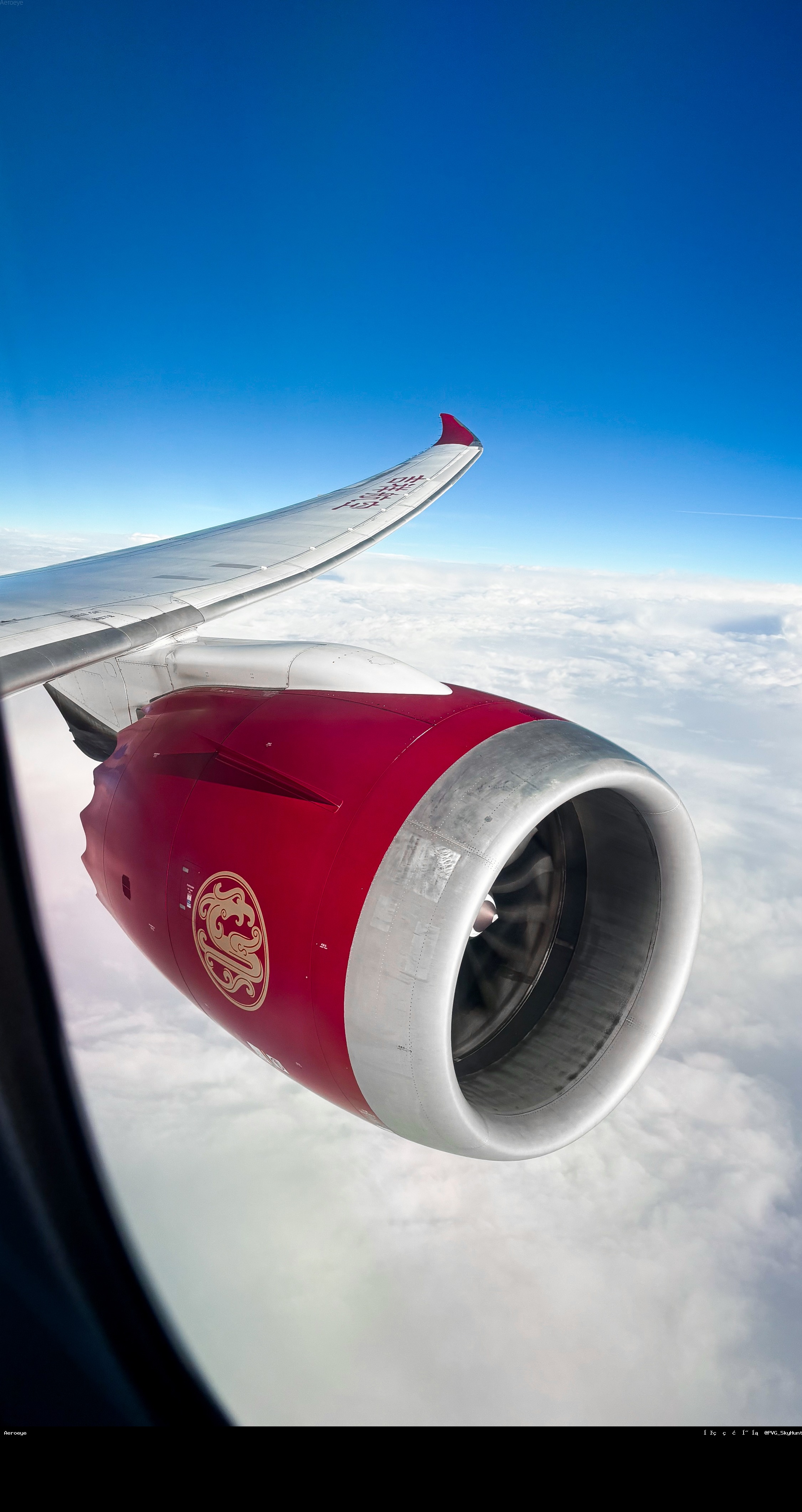 吉祥航空789飞行时的绝美视角