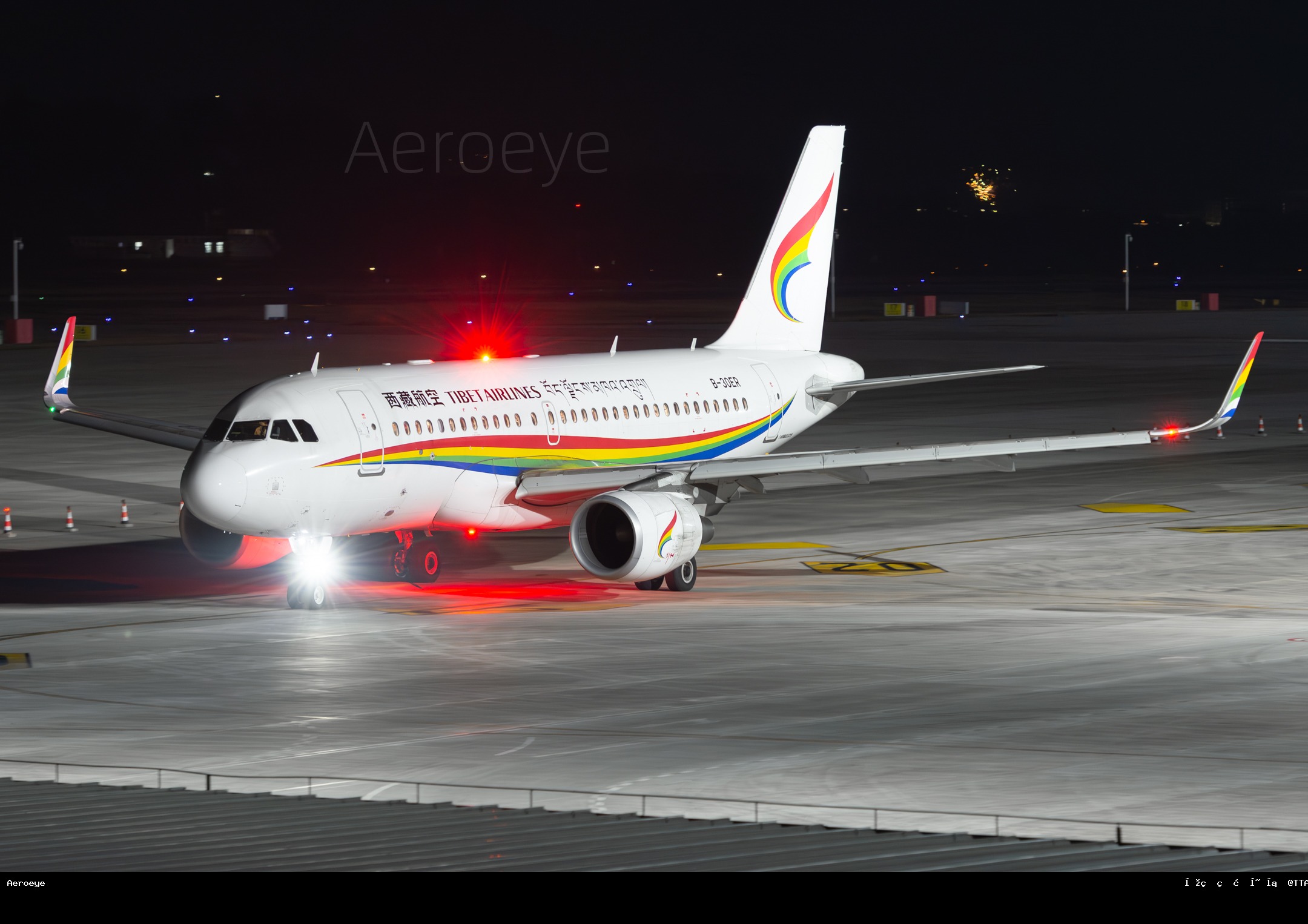 藏航319和烟花同框